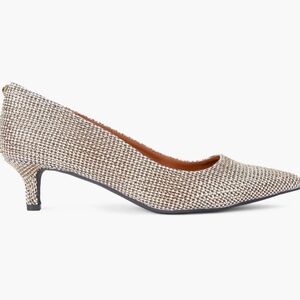 NWOT Kurt Geiger Metallic Kitten Heel Pumps